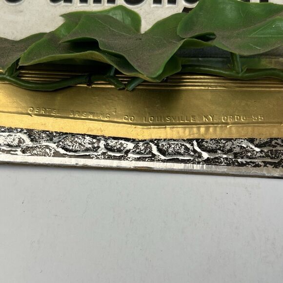 Vintage Oertel's Real Draft Beer Sign Relax You Are Among Friends Breweriana - Picture 12 of 16